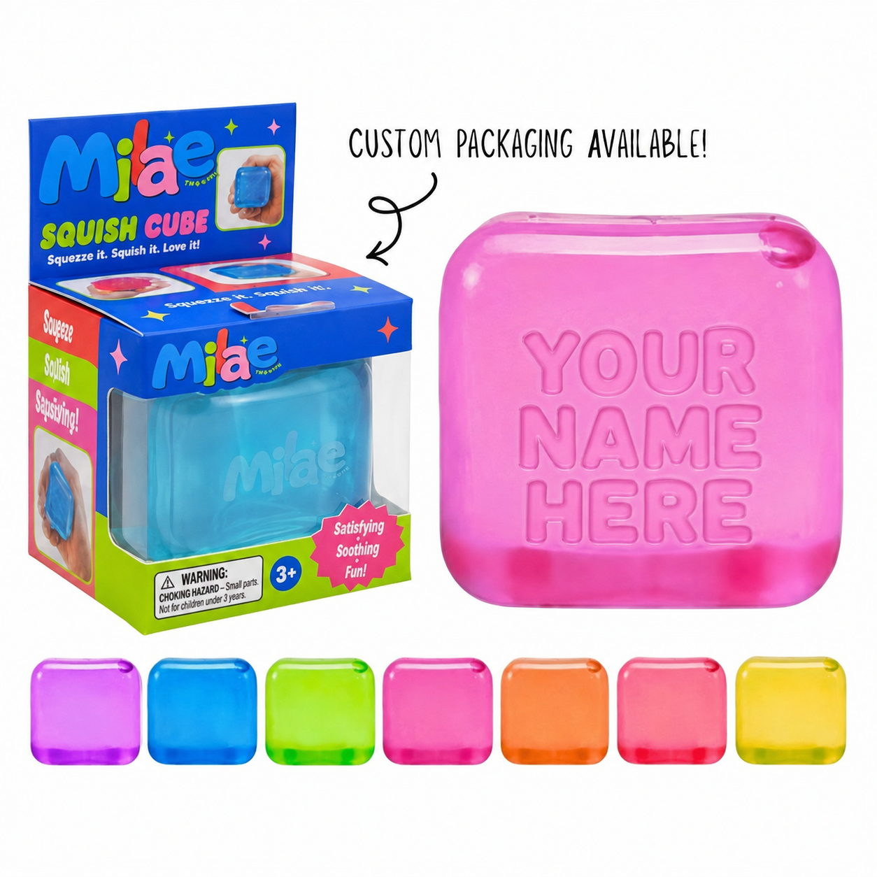 Squishy Ice Cube Stress Ball | Viral Fidget Toy | Sensory Play